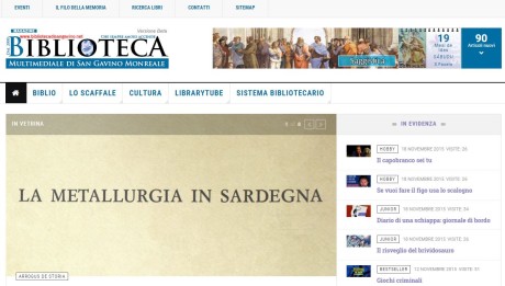 È online il nuovo sito della Biblioteca di San Gavino