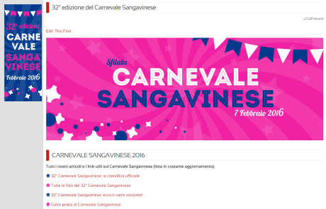 Carnevale Sangavinese 2016