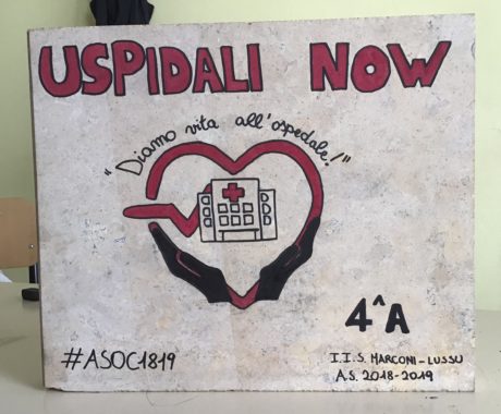 Uspidali Now, gli studenti donano la "prima pietra" per il Nuovo Ospedale di San Gavino