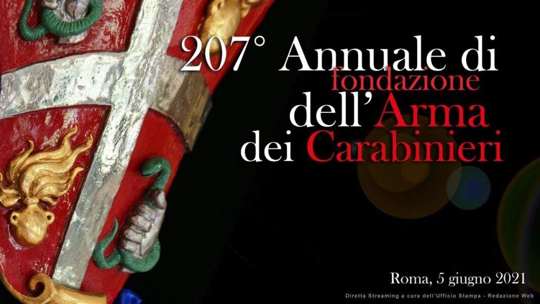 Diretta Streaming: Cerimonia 207° Annuale della Fondazione dell'Arma dei Carabinieri