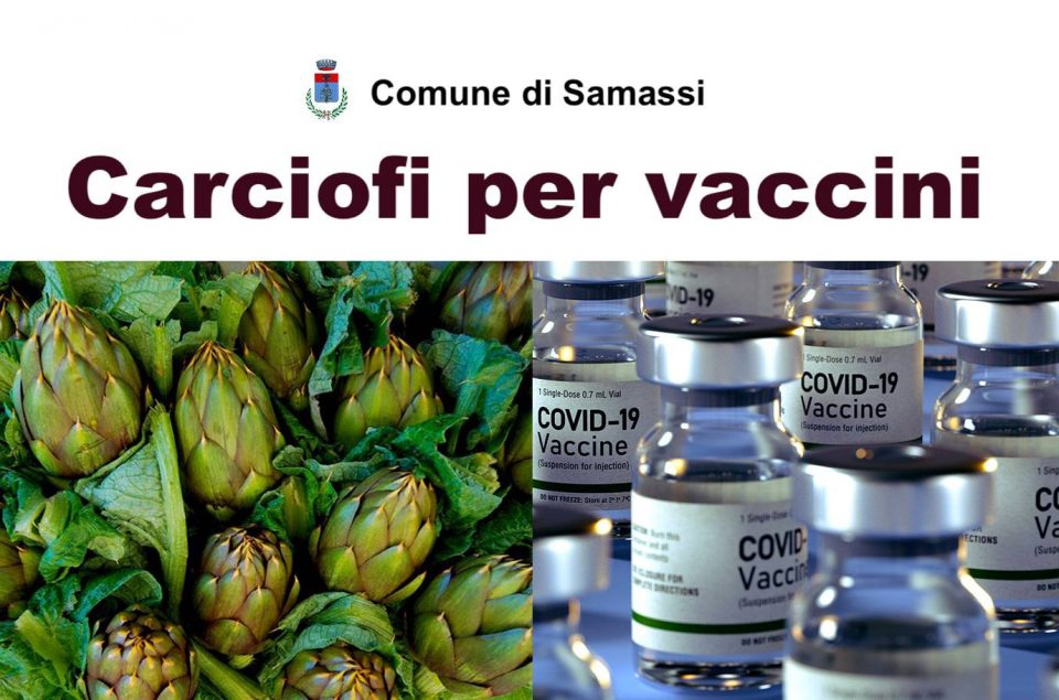 Samassi, "carciofi per vaccini": l'originale e simpatica iniziativa per il prossimo weekend vaccinale