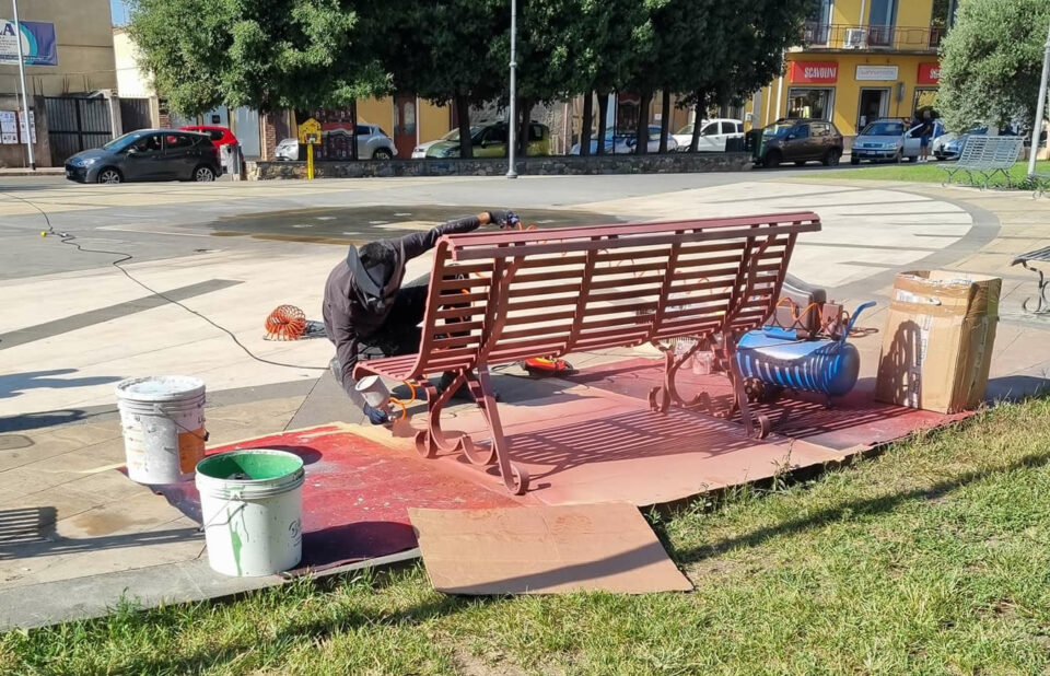 Manu Invisible in Piazza della Resistenza - Foto di Antonella Cruccu